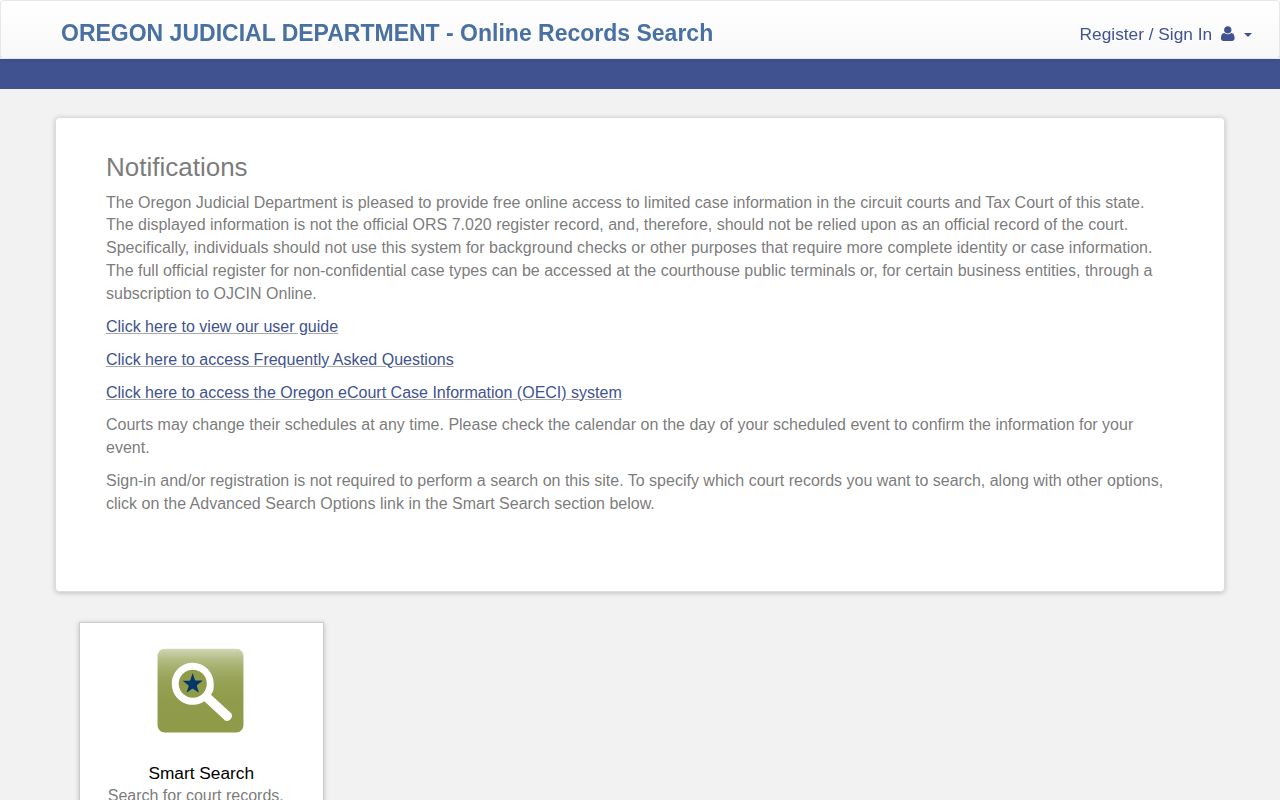 Oregon court search for Wallowa County inmate release records