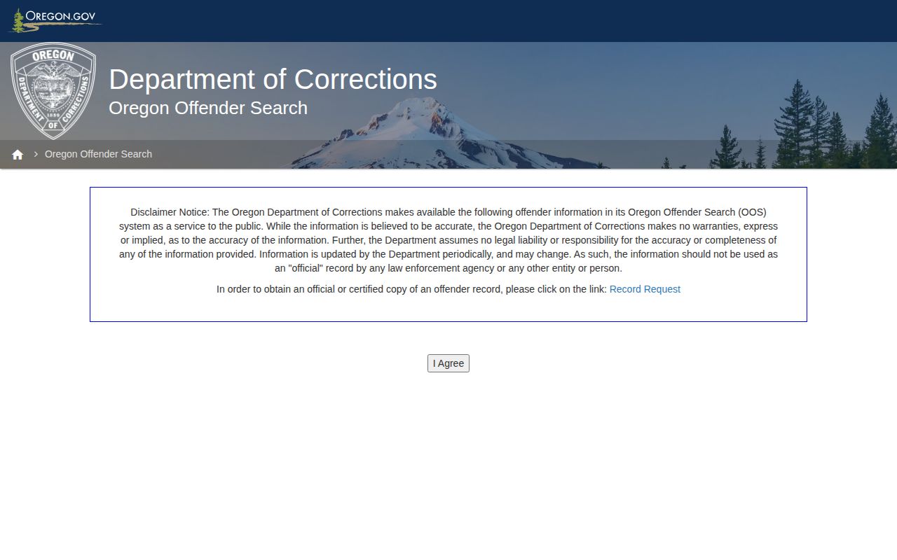 Oregon DOC projected release date search for a Wallowa County inmate
